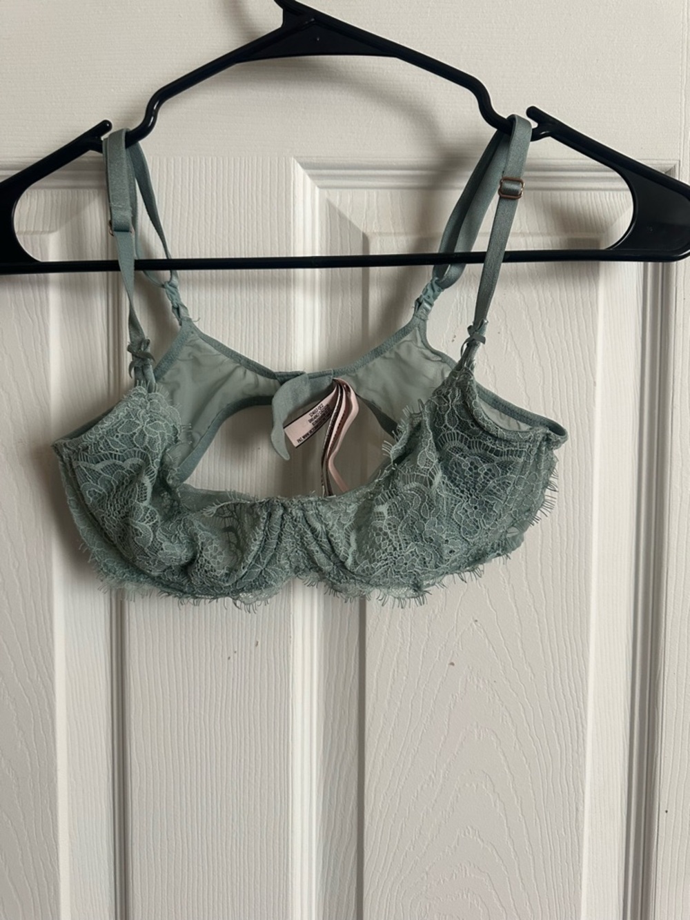 Victoria's Secret Sage Green Lace Underwire Bralette